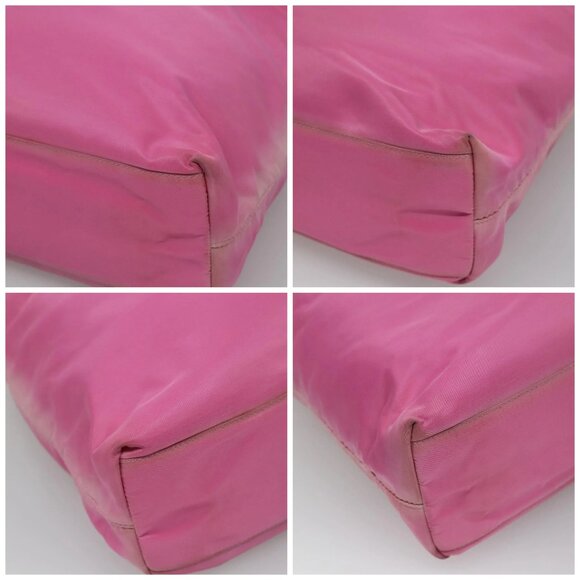 PRADA Tote Bag Nylon Pink Silver Auth EC753 - Picture 16 of 16